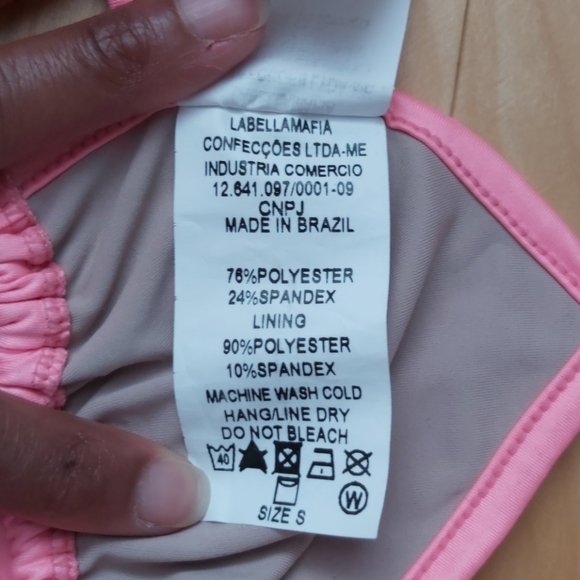 La Bella Mafia Pink Bikini Top - Picture 3 of 5